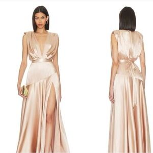 Retrofete romi gown in champagne